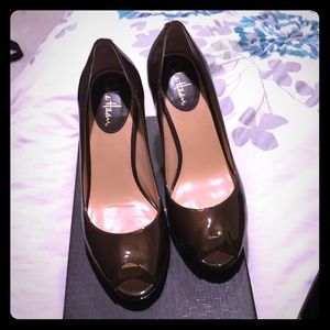 Mahogany Patent Heel